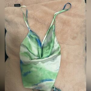 SHEIN scooped neck, backless top